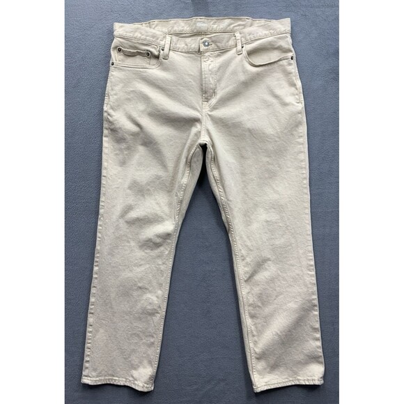 Old Navy Other - Old Navy Men’s Pants Light Khaki Straight Built In Flex Beige Five Pocket  40X30